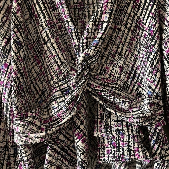 Express blouse with a raffle in the bottom part elegant top, for evening date - Picture 4 of 6